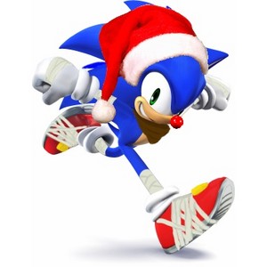 Sonic, the red nose hedgehog.