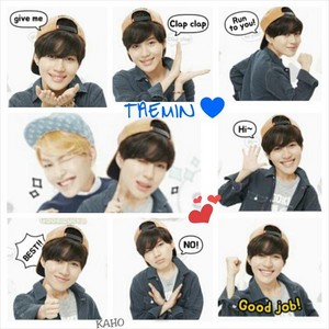  Taemin Line Sticker 아이콘 2014