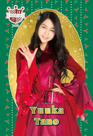  Tano Yuka - akb48 navidad Postcard 2014