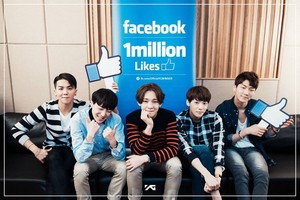  The boys of WINNER hit 1 million likes milestone on 脸谱