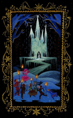  Visual Development 由 Lorelay Bové for "Snow Queen" before it became "Frozen"