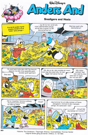  Walt ডিজনি Comics - Donald Duck: Magica Outwitted দ্বারা Donald (Danish Edition)