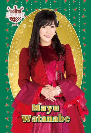  Watanabe Mayu - AKB48 Weihnachten Postcard 2014