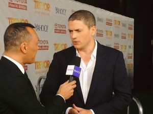 Wentworth Miller makes first red carpet appearance in more than four years!