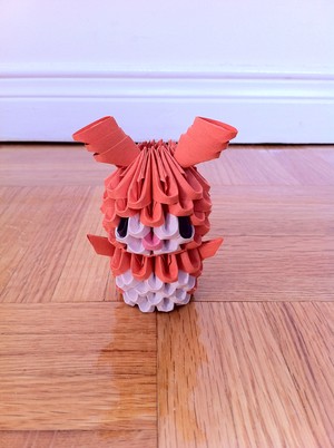  3D Origami Bunny