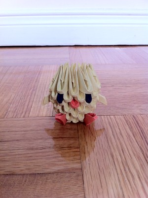  3D Origami Chick