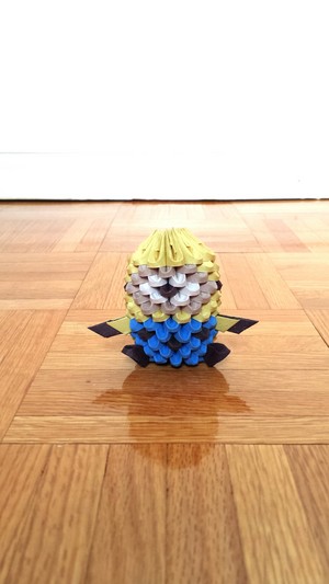  3D Origami Minion