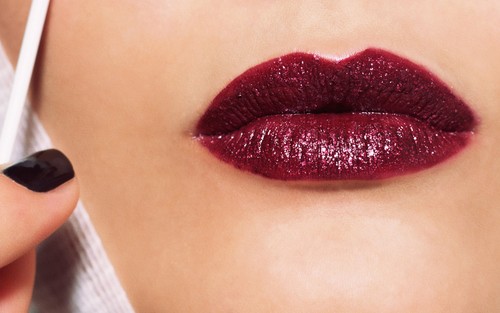 Image result for dark red lips