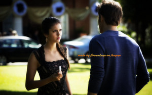  Elena and Katherine achtergrond