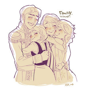  Elsa, Anna and Their Parents