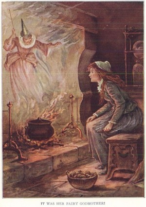  Fairy Godmother and cinderela