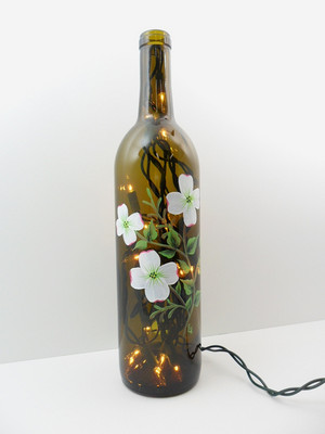  Glass painting-bottle