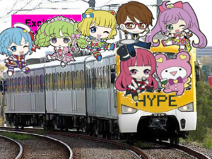  Hype Train with Pri Para characters