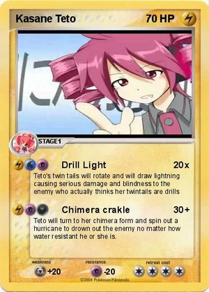  Kasane Teto Pokemon Card
