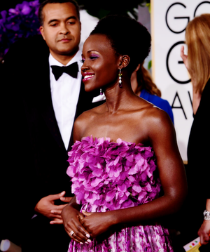 Lupita Nyong’o at the 72nd Annual Golden Globe Awards