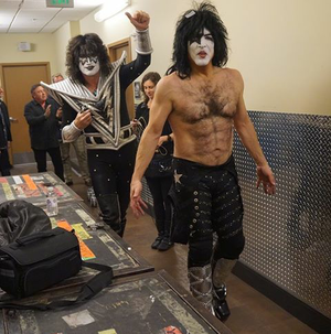  Paul Stanley and Tommy Thayer Backstage In Las Vegas January 2015