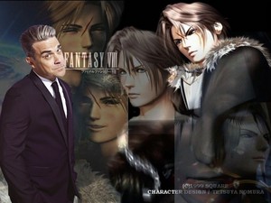  ROBBIE WILLIAMS AND FAKE fan SQUALL LEONHART