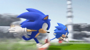  随意 Running Sonic Gif