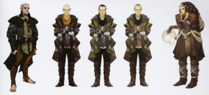  Solas concept art in The Art of Dragon Age: Inquisition