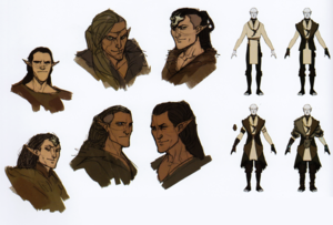  Solas concept art in The Art of Dragon Age: Inquisition