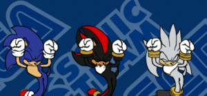 Sonic, Silver, and Shadow carameldesen