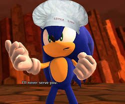  Sonic will never serve u