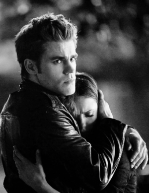  Stefan and Elena hug