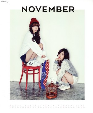 Sunny and Yoona (SNSD) - 2015 Calendar