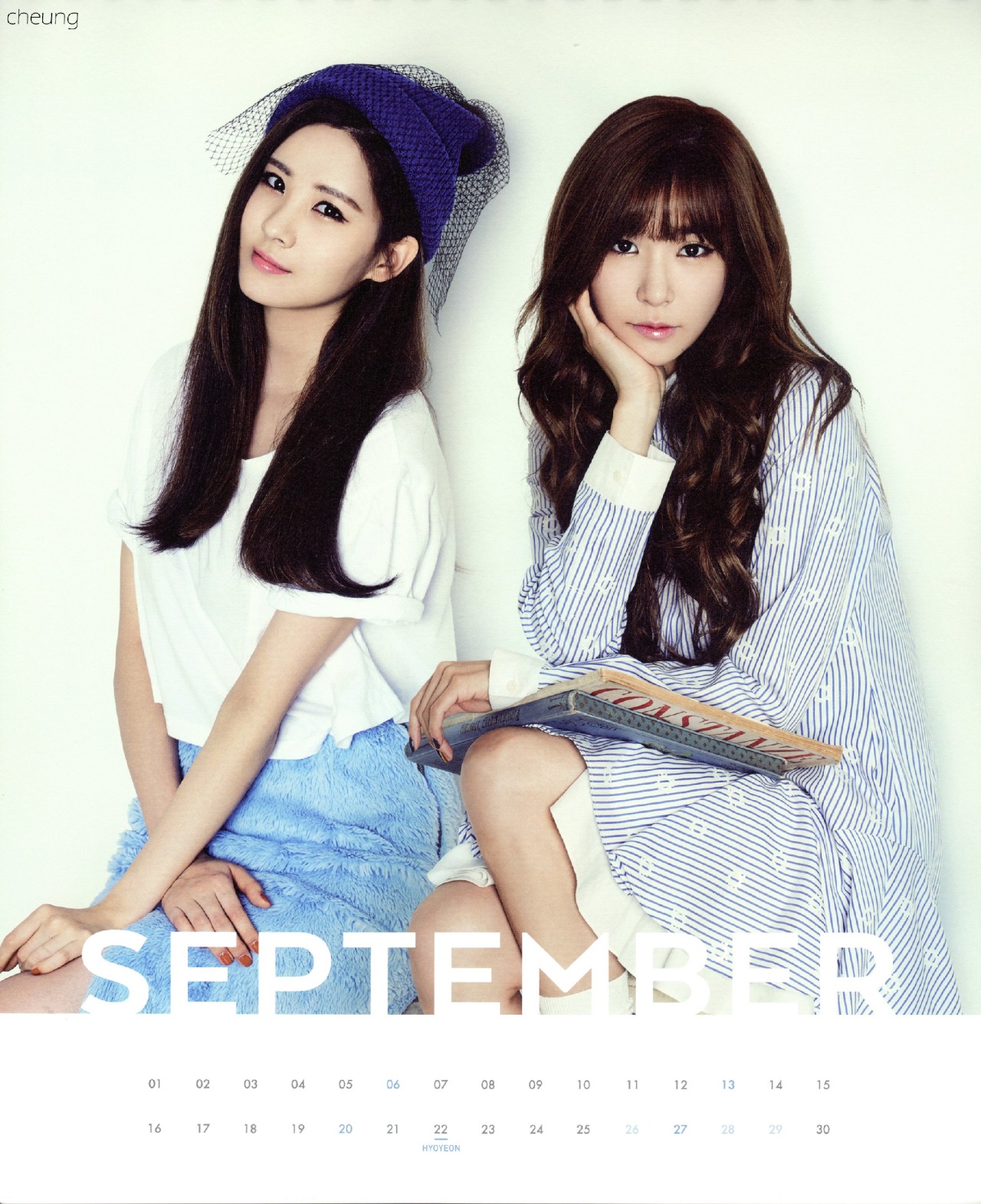 Tiffany and Yuri (SNSD) - 2015 Calendar