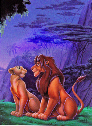 Walt Disney Book Images - Nala & Simba
