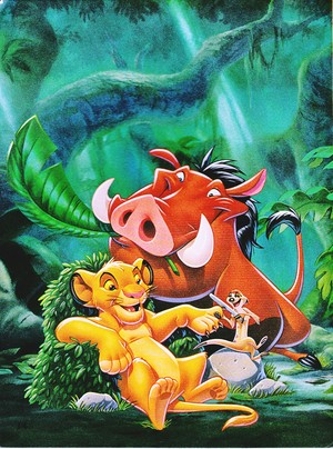  Walt Disney Book afbeeldingen - Simba, Pumbaa & Timon
