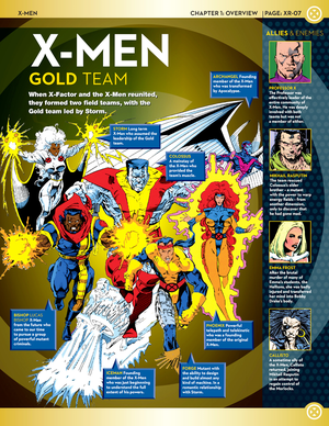 X-men Team Line-Up: Gold Team