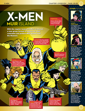  X-men Team Line-Up: Muir Island