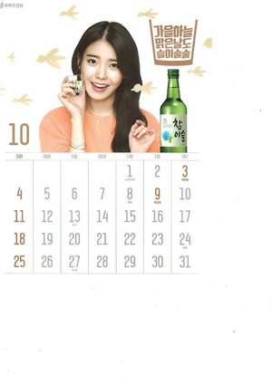  [SCANS] 아이유 Chamisul Soju 2015 Calendar.