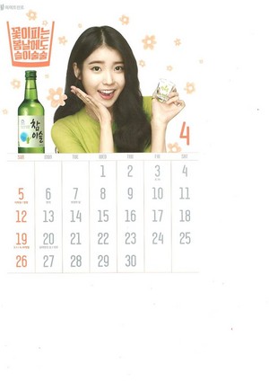  [SCANS] IU Chamisul Soju 2015 Calendar.
