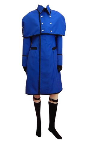  Black Butler 黒執事 Ciel Phantomhive Blue Steampunk Suit Cosplay Costume