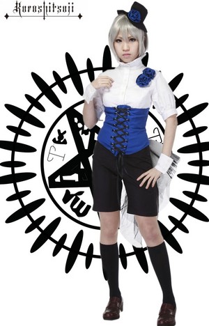  Black Butler 흑집사 Ciel Phantomhive Boy Lolita Part Uniform Cosplay Costume