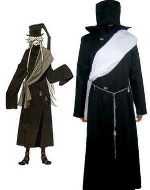  Black Butler Black Butler - Il maggiordomo diabolico Grim Reapers Undertaker Uniform Cosplay Costume