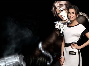 CAMILLA BELLE AND FAKE FANS SQUALL LEONHART