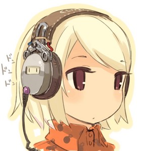  চিবি girl with headphones