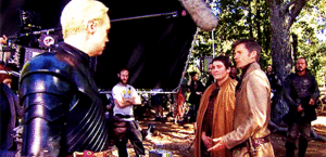  Jaime, Brienne, Pod, and Bronn - Oathkeeper -Behind the Scenes