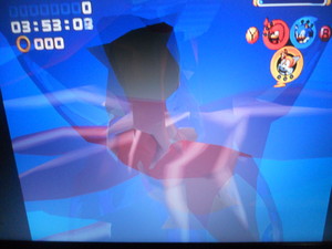 Knuckles is having a spaz attack (Sonic Heroes glitch 2)