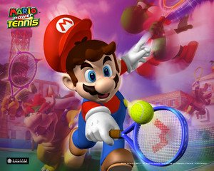  Mario Power Tenis kertas dinding