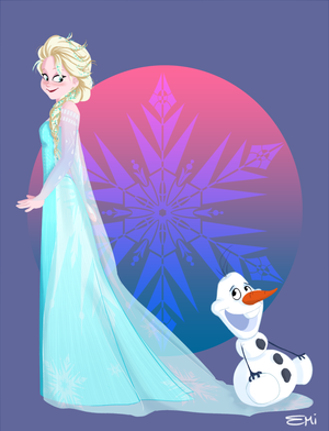  Olaf and Elsa