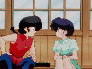  Ranma and Akane (cute even when they argue)