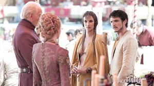  ellaria sand and oberyn martell with tywin and cersei