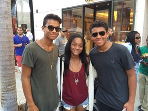  jaafar jackson and jermajesty with a ファン