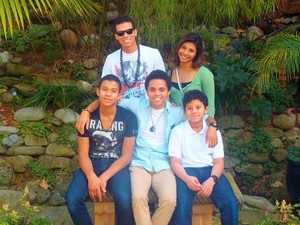  jermajesty with his brothers and sister in calabasas