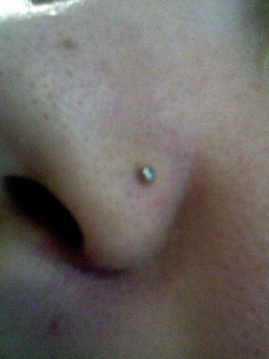  my nose ring when i first got it
