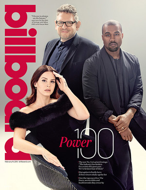  Lana Del Rey and Kanye West and Lucian Grainge for Billboard